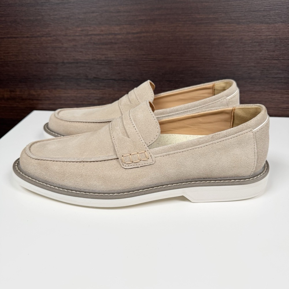 FootJoy Suede Penny Loafers Beige Taupe HybridPlus Bio 9 M - Unused Read 79076